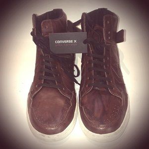 #18 NEW Converse X John Varvatos Brown Mid Calf